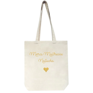 Tote bag Cadeau Maîtresse personnalisé Coton